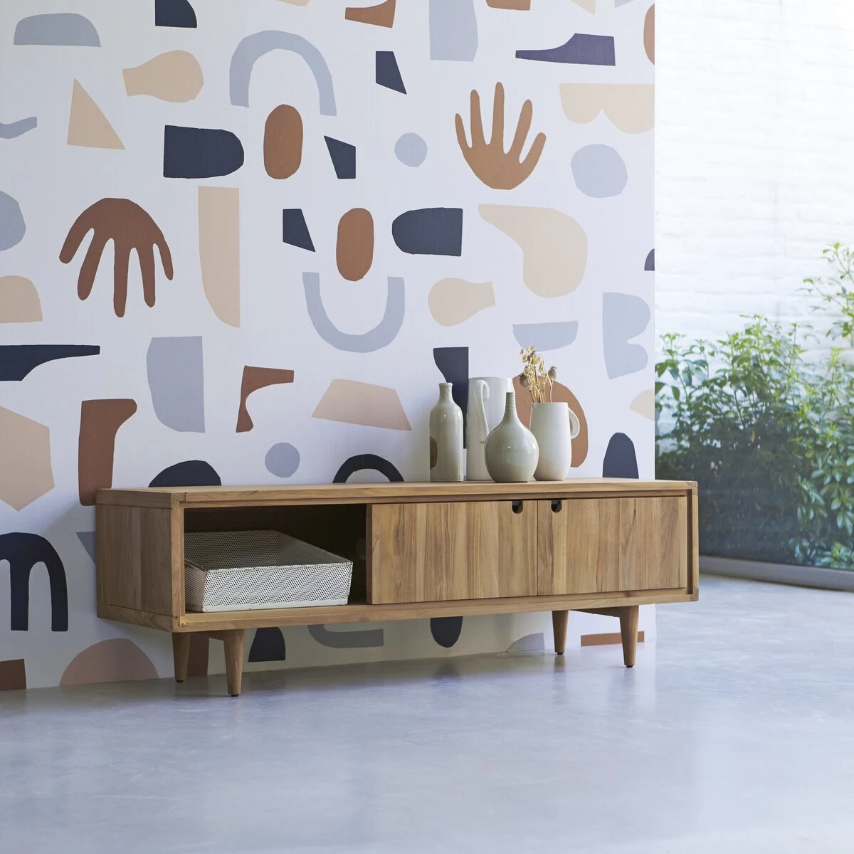 Jonàk - Meuble TV En Teck Massif 140 Cm – Image 2