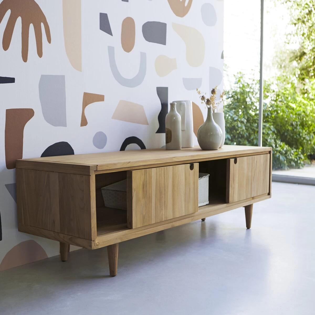 Jonàk - Meuble TV En Teck Massif 140 Cm – Image 4