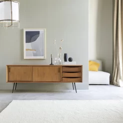 Simen - Meuble TV En Teck 155 Cm