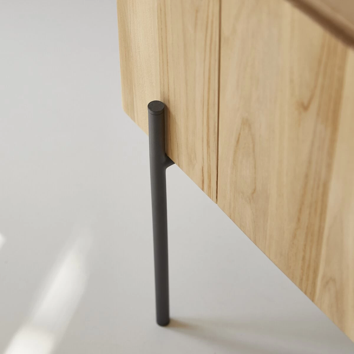 Honorine - Meuble TV Haut En Teck Massif 170 Cm – Image 6