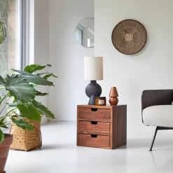 Kwarto - Module En Palissandre Massif 3 Tiroirs