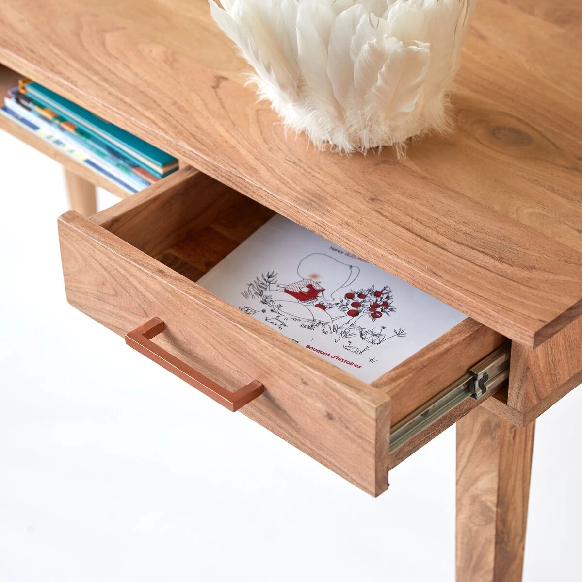 Oslo - Bureau Enfant En Acacia Massif – Image 2