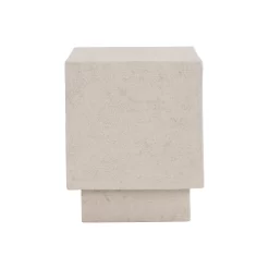 Petrina - Bout De Canapé En Manguier, Blanc