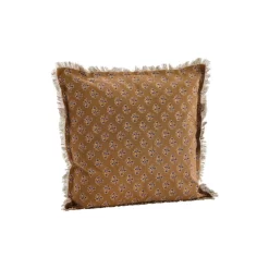 Plum - Housse De Coussin En Coton 50x50 Cm, Brown