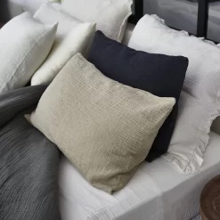 Punto - Housse De Coussin En Coton 45x45 Cm, Oak