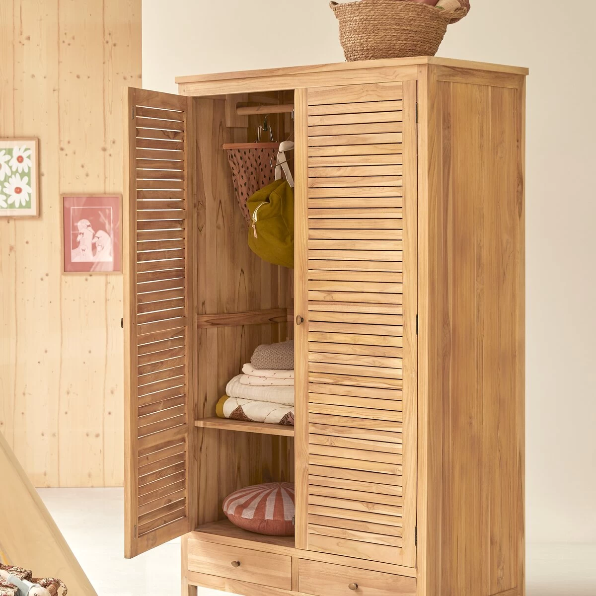 Suzette - Armoire Enfant En Teck Massif – Image 2