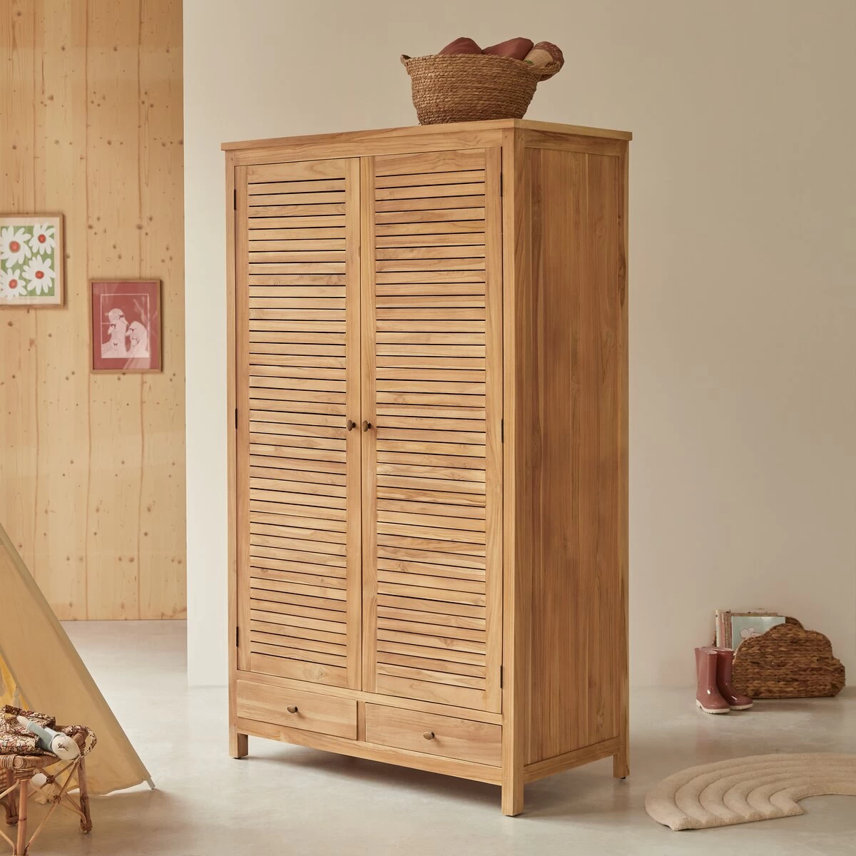 Suzette - Armoire Enfant En Teck Massif – Image 7
