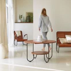 Key Wood - Table Basse Lattée En Acacia Massif