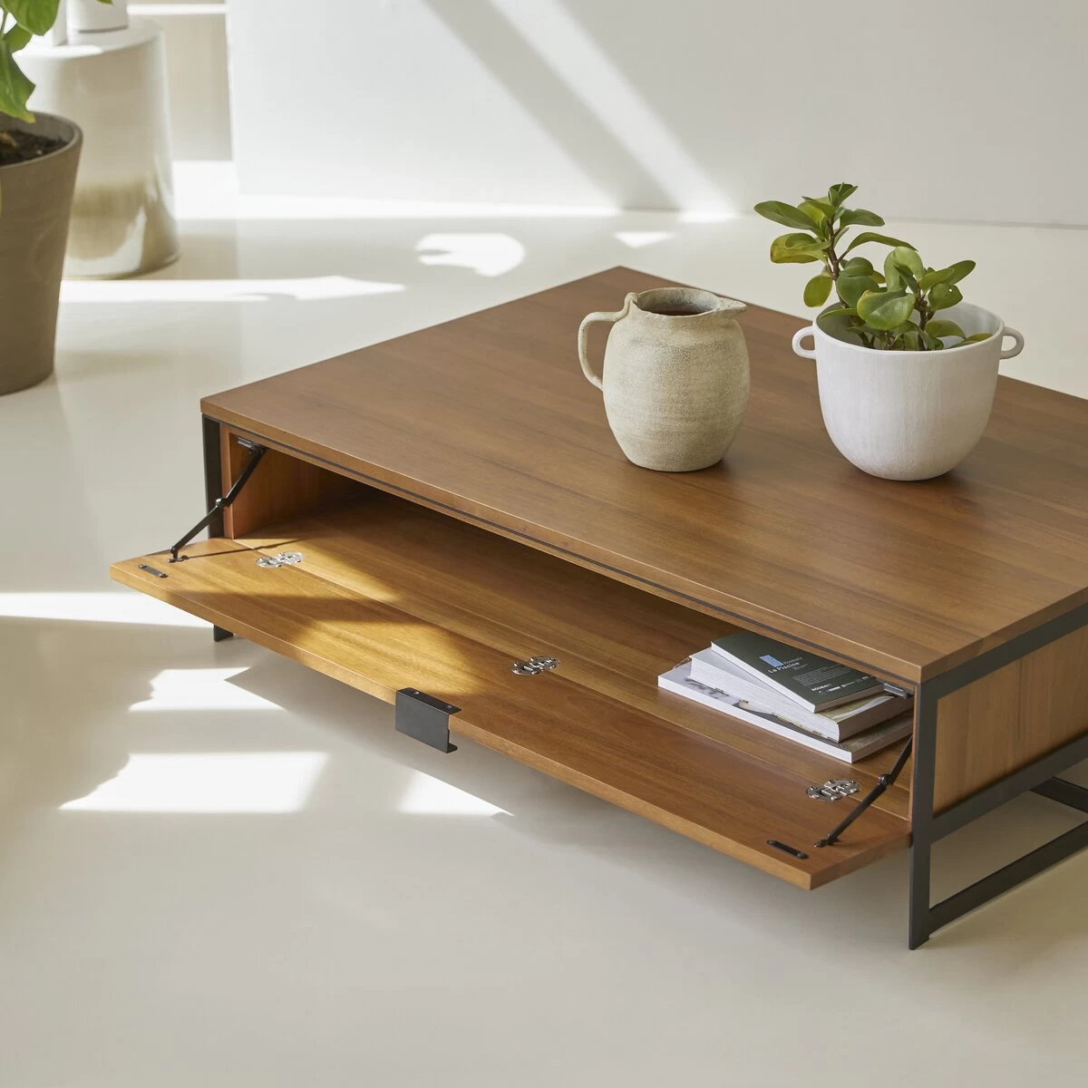 Urban - Table Basse Rangement En Acacia Massif – Image 6