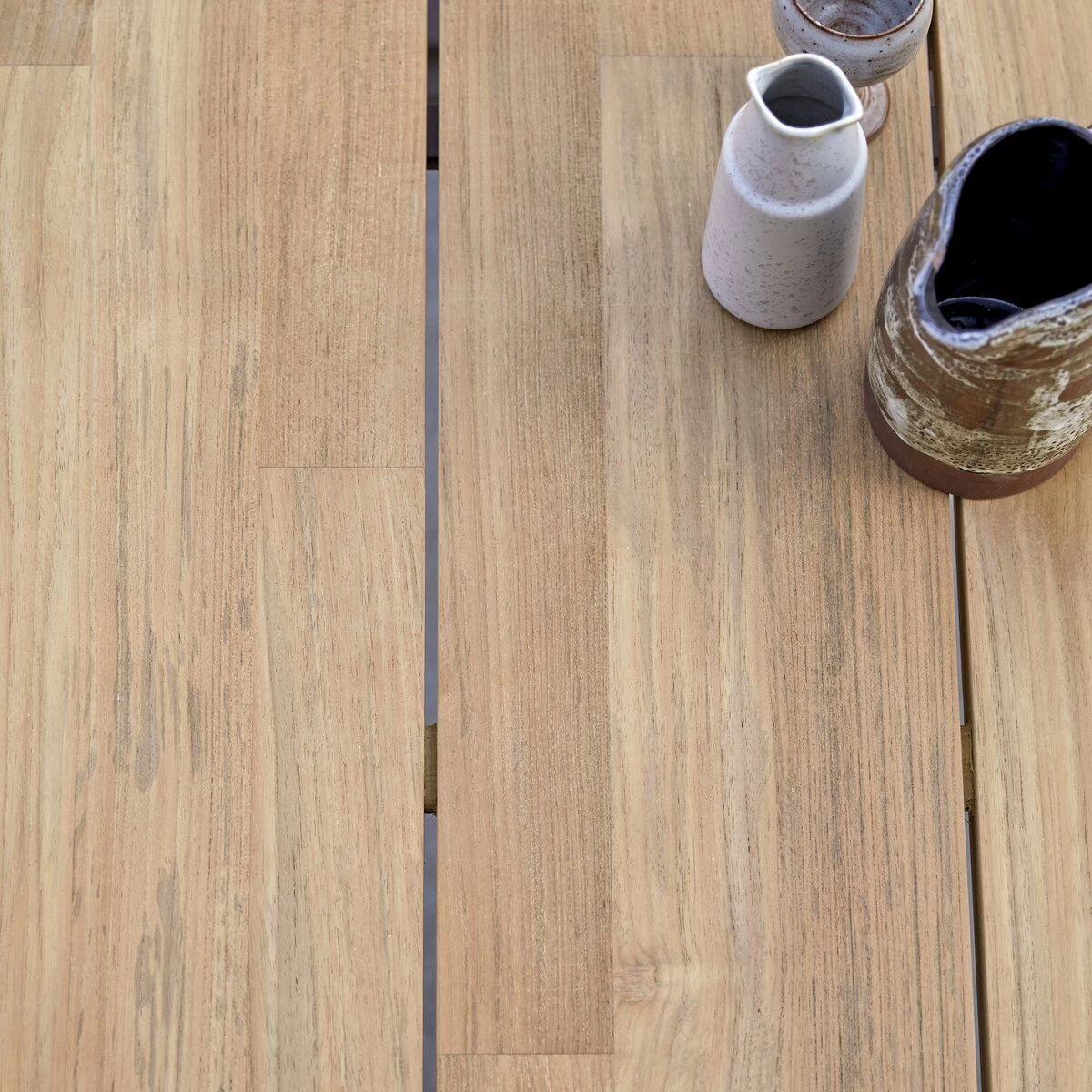 Harper - Table De Jardin En Teck Massif Et Aluminium 6/8 Pers. – Image 6