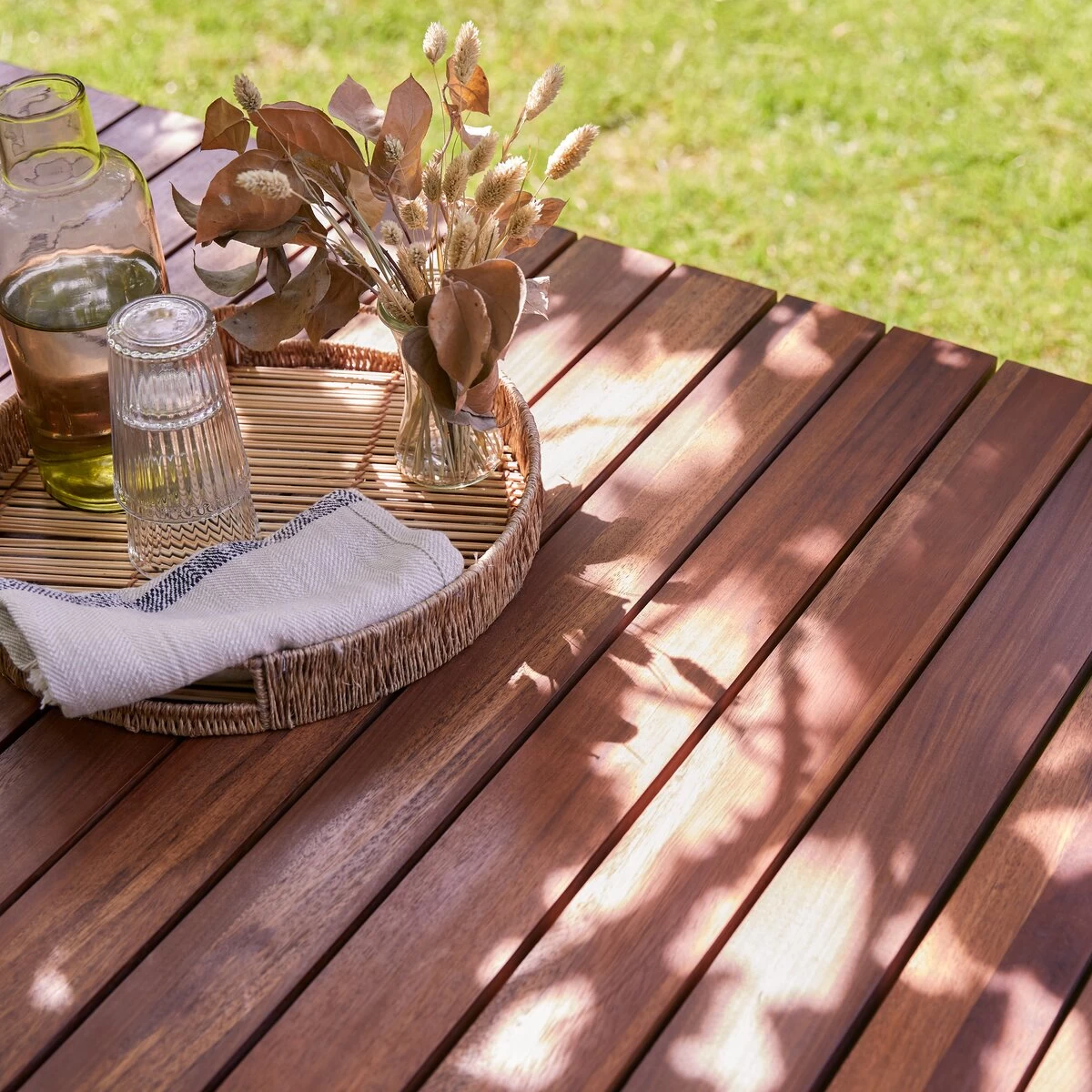 Toscane - Table De Jardin En Teck Massif Et Métal 6/8 Pers. – Image 8
