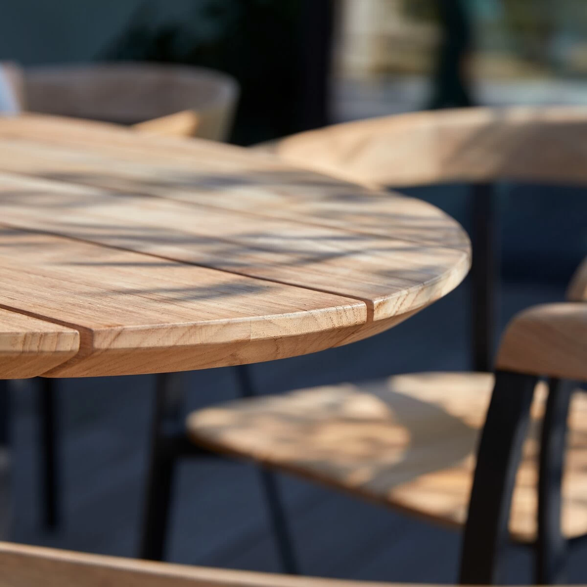 Paloma - Table De Jardin Ovale En Teck Massif 6 Pers. – Image 5