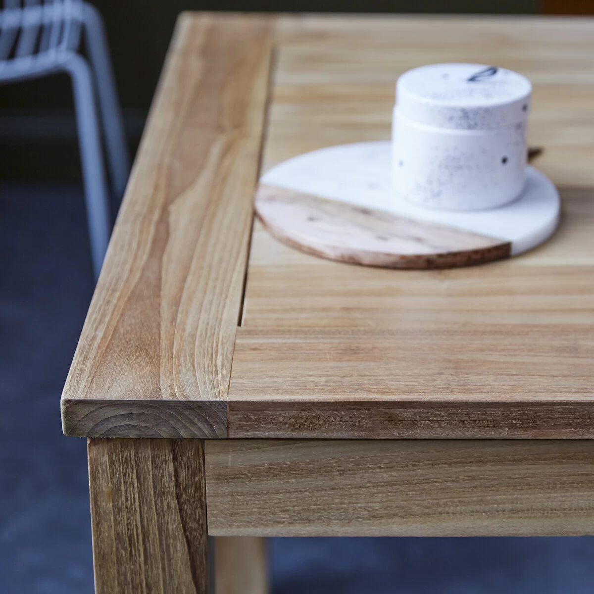 Cloé - Table En Teck Massif à Rallonge 6/8 Pers. – Image 3