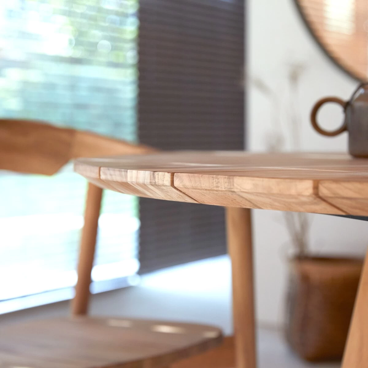 Paloma - Table Ronde En Teck Massif 6 Pers. – Image 4