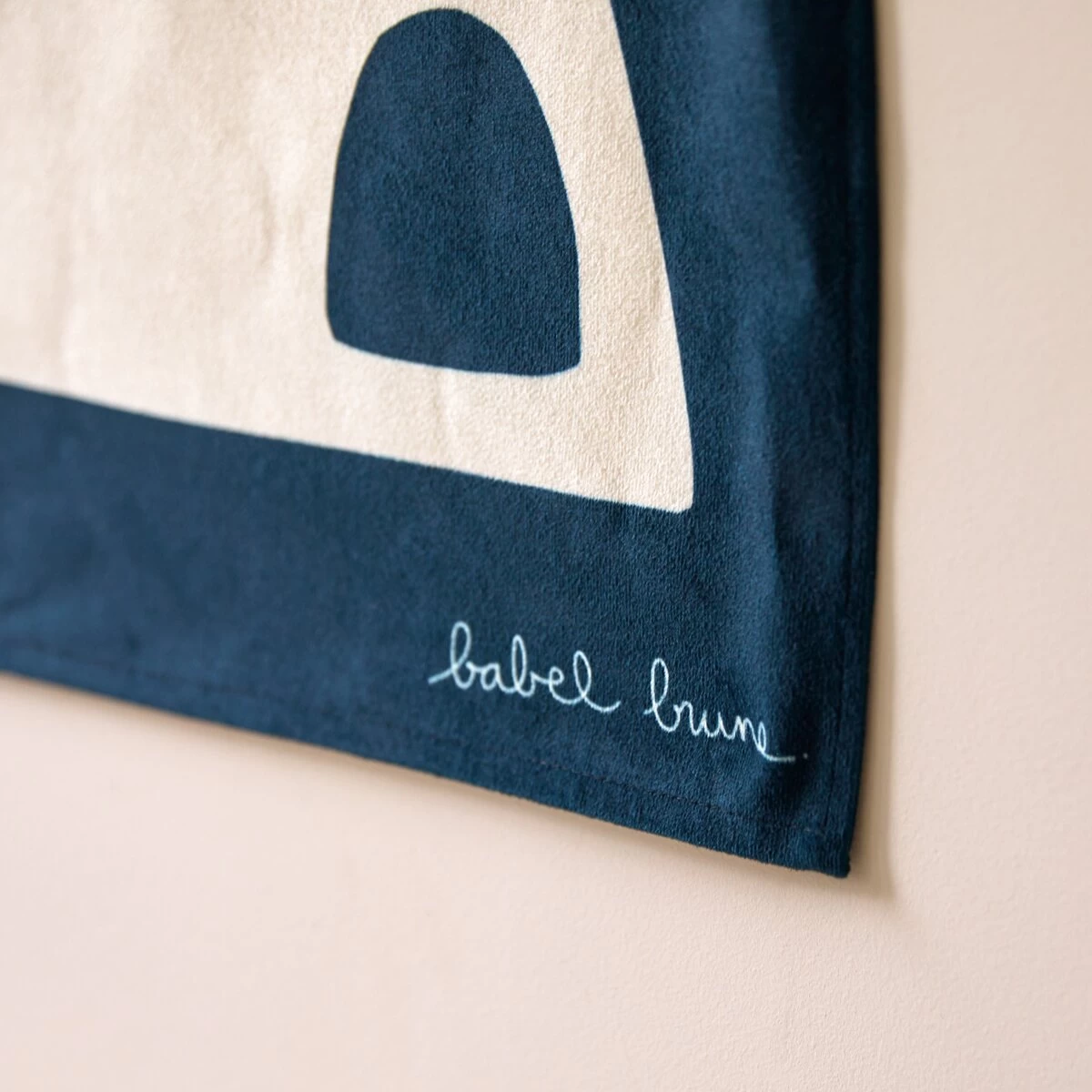 Babylone Tour - Tenture Tête De Lit Française 90x70 Cm, Blue – Image 4