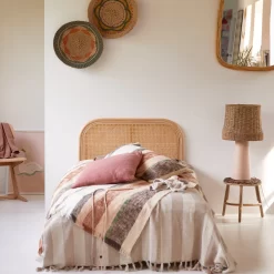 Joséphine - Tête De Lit En Rotin Cannée 90 Cm