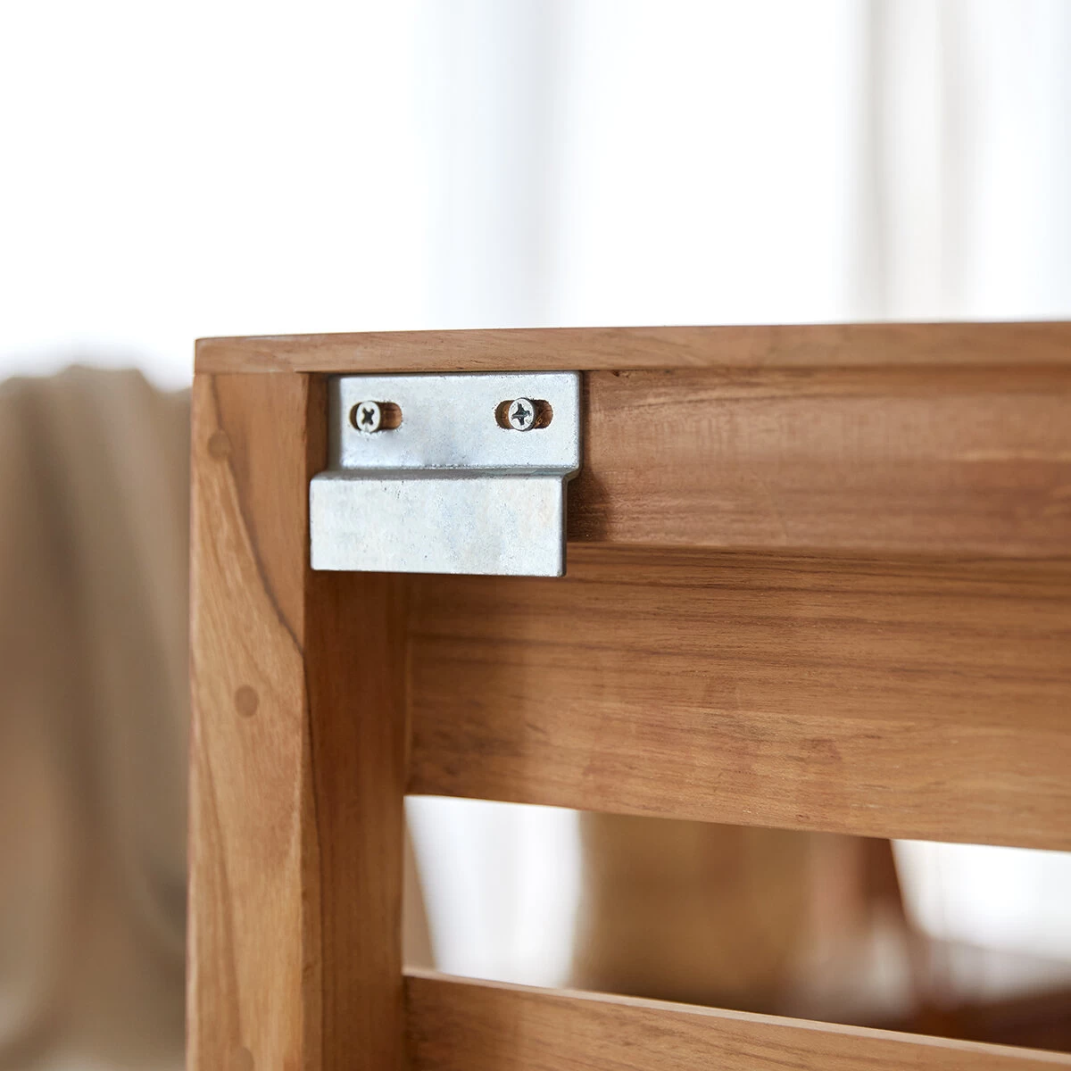 Urbain - Tête De Lit Enfant Avec étagères En Teck Massif 135 Cm – Image 5