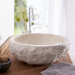 Scrula - Vasque En Marbre Cream