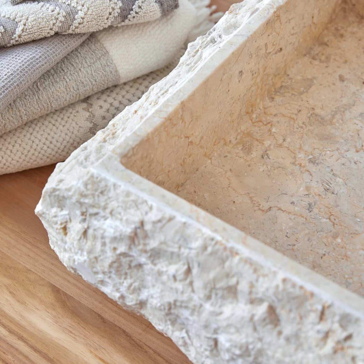 Scrula Slim - Vasque En Marbre Cream – Image 2