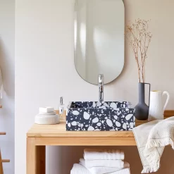 Unik - Vasque Carrée En Terrazzo Premium