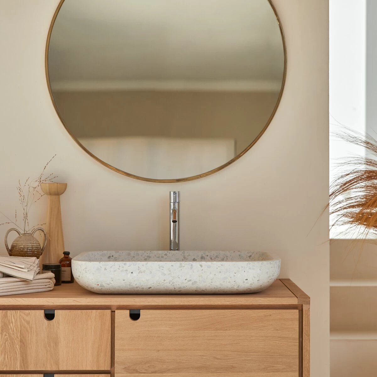 Cilas - Vasque Rectangulaire En Terrazzo Premium Moon – Image 4