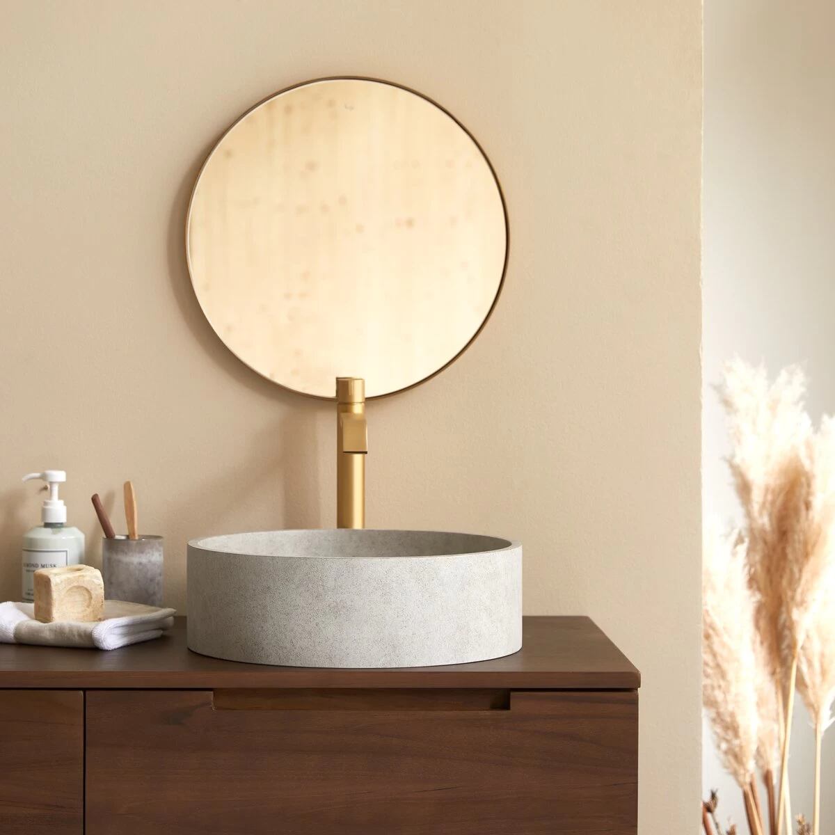 Gina - Vasque Ronde Béton Grey – Image 2