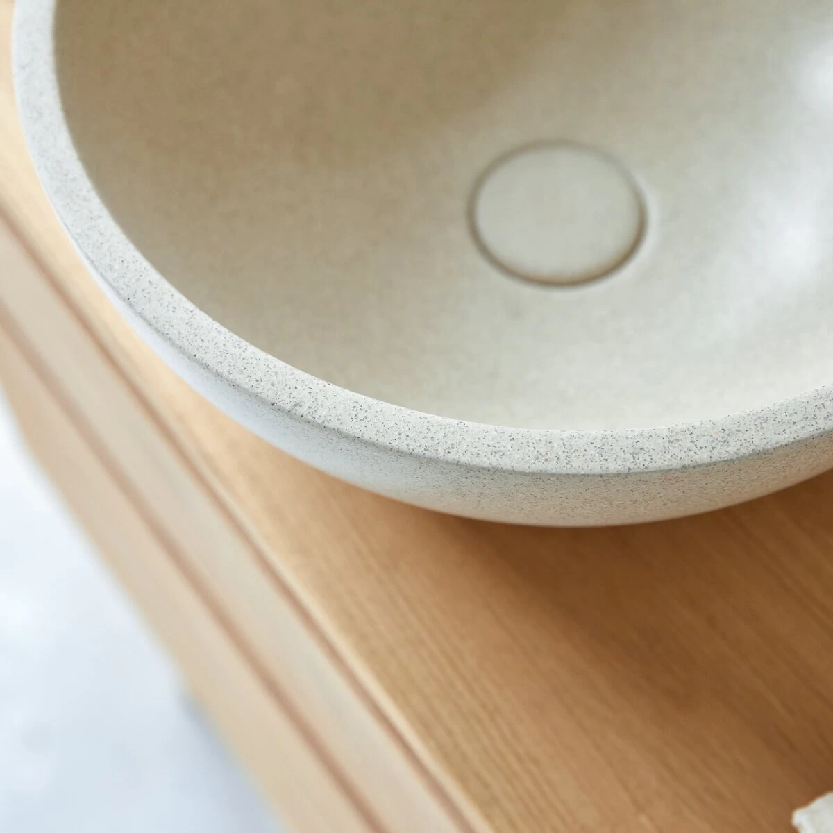 Micha - Vasque Ronde En Terrazzo Cream – Image 3