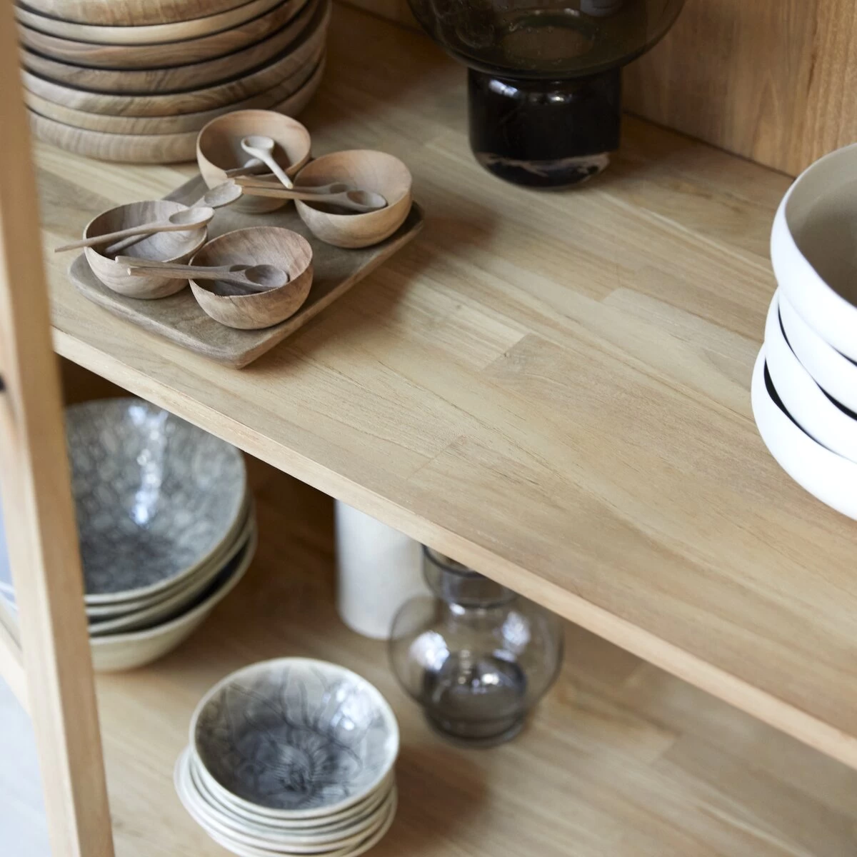 Babeth - Vitrine Haute En Teck Massif – Image 2